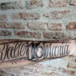 CNX Tattoo Schriftzug Tattoo Unterarm von CNX Tattoo Berlin Prenzlauer Berg