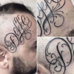 CNX Tattoo Schriftzug Tattoo Stirn von CNX Tattoo Berlin Prenzlauer Berg