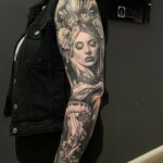 Full Sleeve Medusa Tattoo Realistic Arm von CNX Tattoo Berlin Prenzlauer Berg
